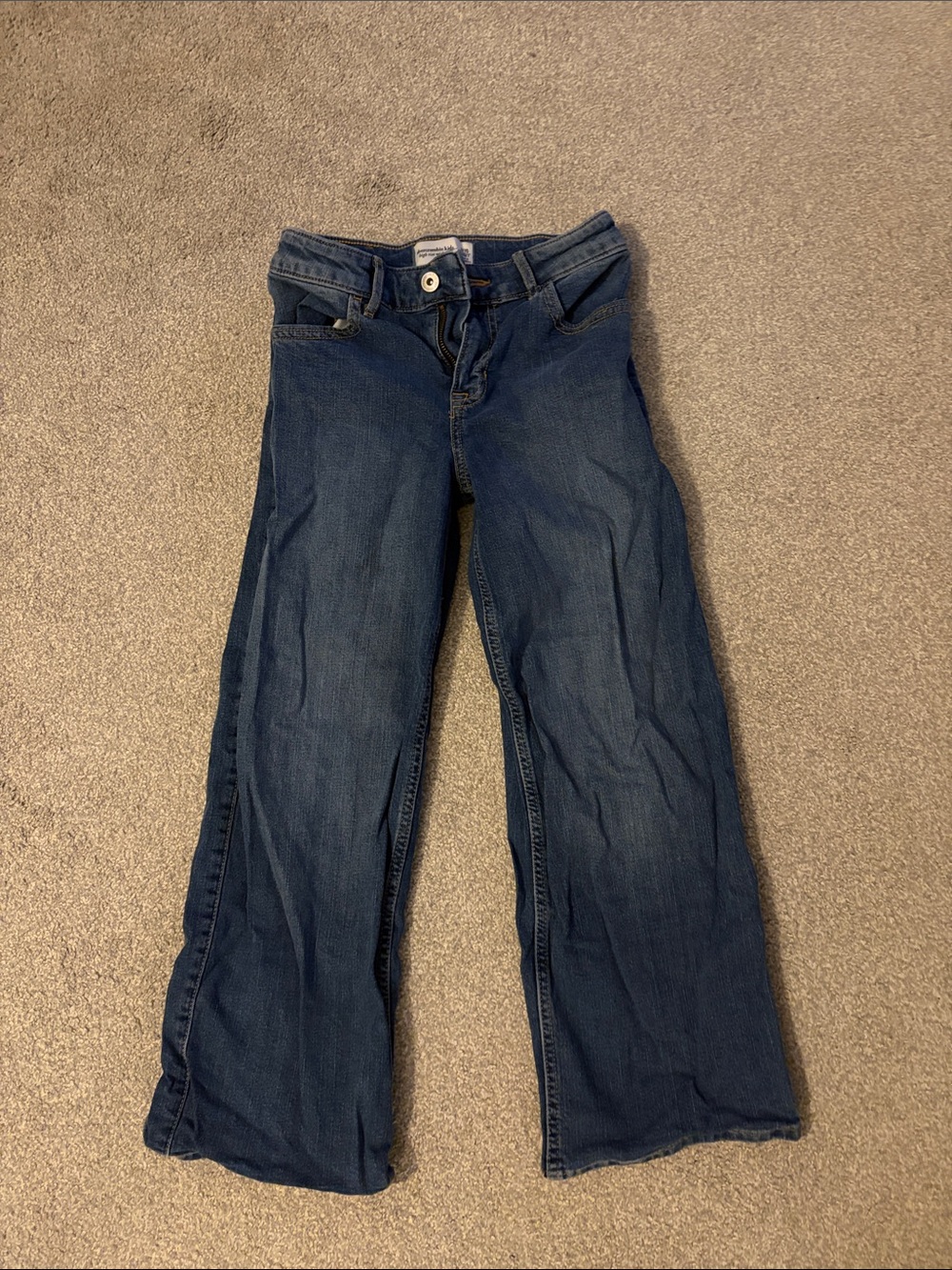 abercrombie kids Dark Blue Wide-Leg Jeans